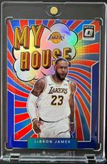 LeBron James [Blue] #6 Basketball Cards 2021 Panini Donruss Optic My House Prices
