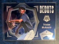 Triston McKenzie #PD14 Baseball Cards 2021 Panini Mosaic Debuts Prices