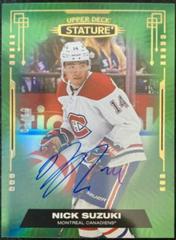 Nick Suzuki [Photo Variant Autograph Green] #2 Hockey Cards 2021 Upper Deck Stature Prices