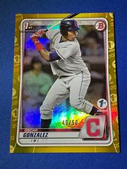 Oscar Gonzalez [Gold Foil] Baseball Cards 2020 Bowman 1st Edition Prices