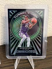 Davion Mitchell [Green] #7 Basketball Cards 2021 Panini Obsidian Tunnel Vision Prices