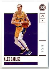 Alex Caruso [Red] #30 Basketball Cards 2019 Panini Encased Prices