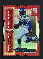 Cris Carter [Red] Football Cards 1999 Panini Donruss Elite Primary Colors Prices