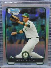 Matt Olson [Refractor] #20 Baseball Cards 2012 Bowman Chrome Draft Picks & Prospects Prices