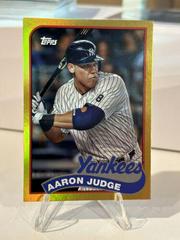 Derek Jeter, Aaron Judge [Gold] #89DH-11 Baseball Cards 2023 Topps Archives 1989 Doubleheaders Prices