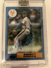 Dwight Gooden [Blue] #87TBA-DG Baseball Cards 2022 Topps Clearly Authentic 1987 Autographs Prices