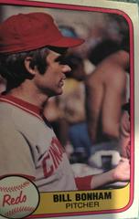 Bill Bonham [No Finger on Back] #215 Baseball Cards 1981 Fleer Prices
