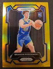 Brandin Podziemski [Gold] #147 Basketball Cards 2023 Panini Prizm Prices