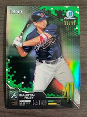 Austin Riley [Green Refractor] Baseball Cards 2019 Bowman Chrome Scouts' Top 100 Prices