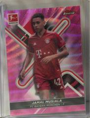 Jamal Musiala [Pink Wave] Soccer Cards 2021 Topps Finest Bundesliga Prices