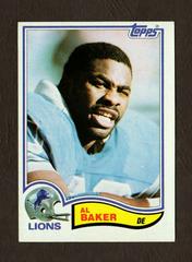 Al Baker #335 Football Cards 1982 Topps Prices