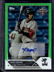 Yiddi Cappe [Autograph Green] #PD-102 Baseball Cards 2023 Topps Pro Debut Prices