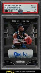 Zion Williamson Basketball Cards 2019 Panini Prizm Rookie Signatures Prices