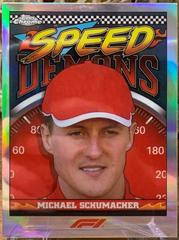 Michael Schumacher [Orange Refractor] #SD-MS Racing Cards 2023 Topps Chrome Formula 1 Speed Demons Prices