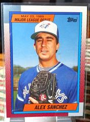 Alex Sanchez #107 Baseball Cards 1990 Topps Major League Debut Prices