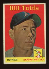 Bill Tuttle [Yellow Name] #23 Baseball Cards 1958 Topps Prices