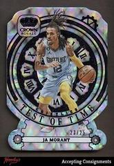 Ja Morant [Purple] #11 Basketball Cards 2023 Panini Crown Royale Test of Time Prices