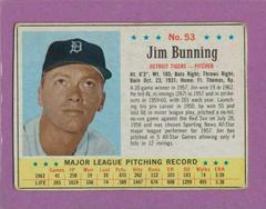 Jim Bunning [Hand Cut] #53 Baseball Cards 1963 Post Cereal Prices