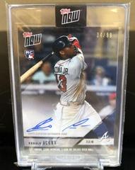 Ronald Acuna [Autograph] #403B Baseball Cards 2018 Topps Now Prices