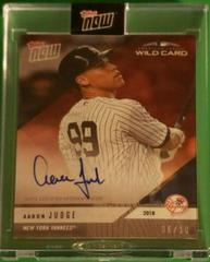 Aaron Judge [Autograph Relic Red] #835D Baseball Cards 2018 Topps Now Prices