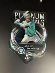 Julio Rodriguez #PPD-15 Baseball Cards 2023 Bowman Platinum Plating Die Cut Prices