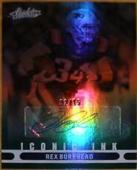 Rex Burkhead [Green] #II-RB Football Cards 2022 Panini Absolute Iconic Ink Autographs Prices