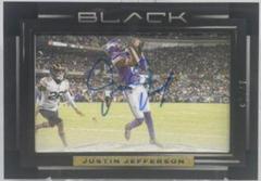 Justin Jefferson #III-JJE Football Cards 2022 Panini Black Iconic Impact Ink Autographs Prices