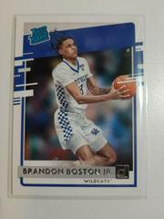 Brandon Boston Jr. Basketball Cards 2021 Panini Chronicles Draft Picks Prices