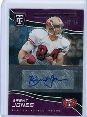 Brent Jones [Purple] Football Cards 2021 Panini Chronicles Totally Certified Signatures Prices
