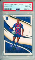 Ansu Fati Soccer Cards 2020 Panini Immaculate Collection Prices