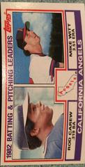 Angels Batting [Pitching Leaders] Baseball Cards 1983 Topps Prices