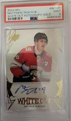 Matthew Tkachuk #WO-MT Hockey Cards 2022 SPx White Out Autographs Prices