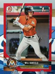 Will Banfield [Red] Baseball Cards 2018 Bowman Draft Prices