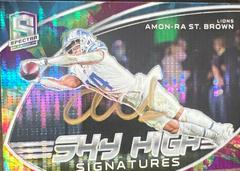 Amon Ra St. Brown [Celestial] #SKS-AST Football Cards 2022 Panini Spectra Sky High Signatures Prices