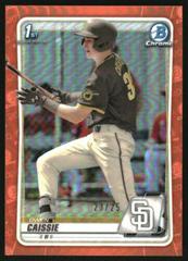 Owen Caissie [Orange Refractor] #BD-49 Baseball Cards 2020 Bowman Draft Chrome Prices