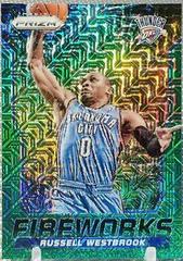 Russell Westbrook [Green Mojo Prizm] Basketball Cards 2014 Panini Prizm Fireworks Prices