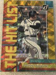 Freddie Freeman [Gold] #THL-7 Baseball Cards 2022 Panini Donruss The Hit List Prices