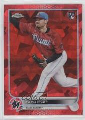 Zach Pop [Red] Baseball Cards 2022 Topps Chrome Sapphire Prices