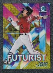 Corbin Carroll [Gold Refractor Mega Box Mojo] #FUT-CC Baseball Cards 2021 Bowman Chrome Futurist Prices