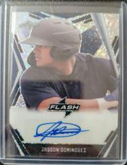 Jasson Dominguez [Blue] #BA-JD1 Baseball Cards 2020 Leaf Flash Autographs Prices