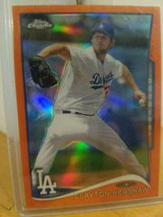 Clayton Kershaw [Orange Refractor] Baseball Cards 2014 Topps Chrome Prices