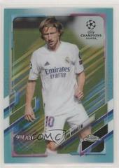Luka Modric [Aqua] Soccer Cards 2020 Topps Chrome UEFA Champions League Prices