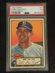 Chris Van Cuyk [Black Back] Baseball Cards 1952 Topps Prices
