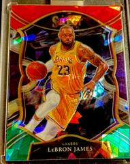 LeBron James [Red White Green Ice] #23 Basketball Cards 2020 Panini Select Prices
