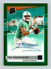 Tua Tagovailoa [Autograph Green] Football Cards 2020 Panini Donruss Prices