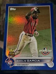 Adolis Garcia [Blue Foil] #135 Baseball Cards 2022 Topps Opening Day Prices