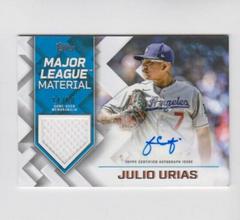 Julio Urias #MLMA-JU Baseball Cards 2022 Topps Update Major League Material Autographs Prices