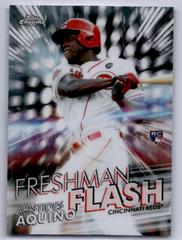 Aristides Aquino [Orange Refractor] Baseball Cards 2020 Topps Chrome Freshman Flash Prices