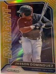 Jasson Dominguez [Gold] Baseball Cards 2021 Panini Prizm Emergent Prices