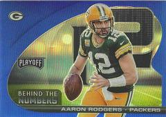 Aaron Rodgers [Blue] #BTN-ARO Football Cards 2021 Panini Playoff Behind the Numbers Prices